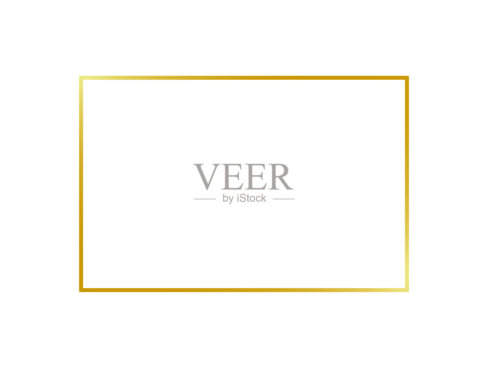 金色边框，金色方形符号插画图片素材