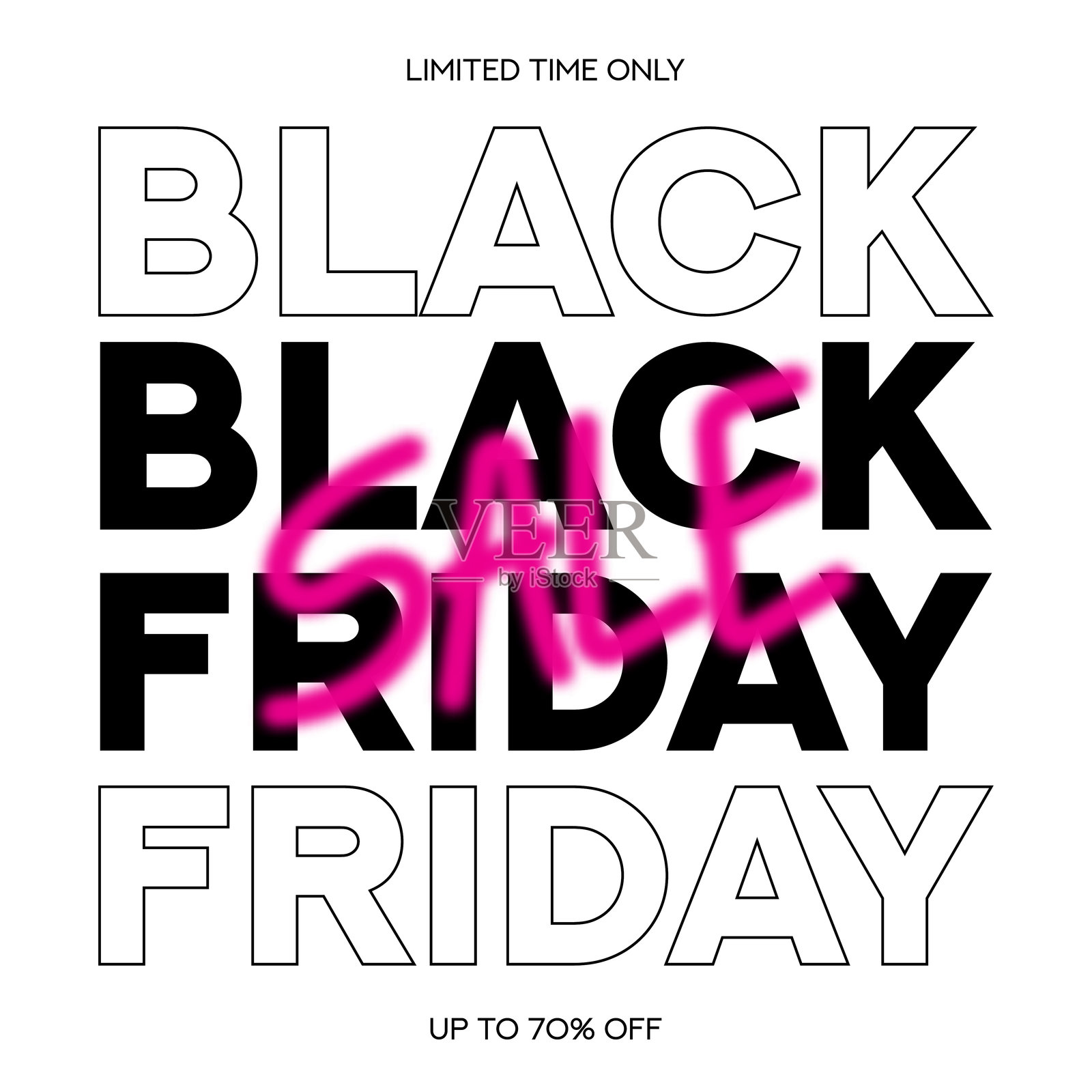 黑色星期五的时尚背景插画图片素材