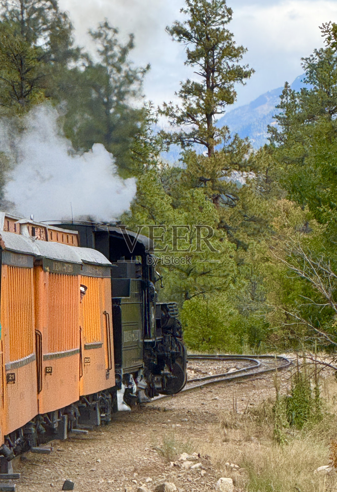 杜兰戈和银顿火车照片摄影图片