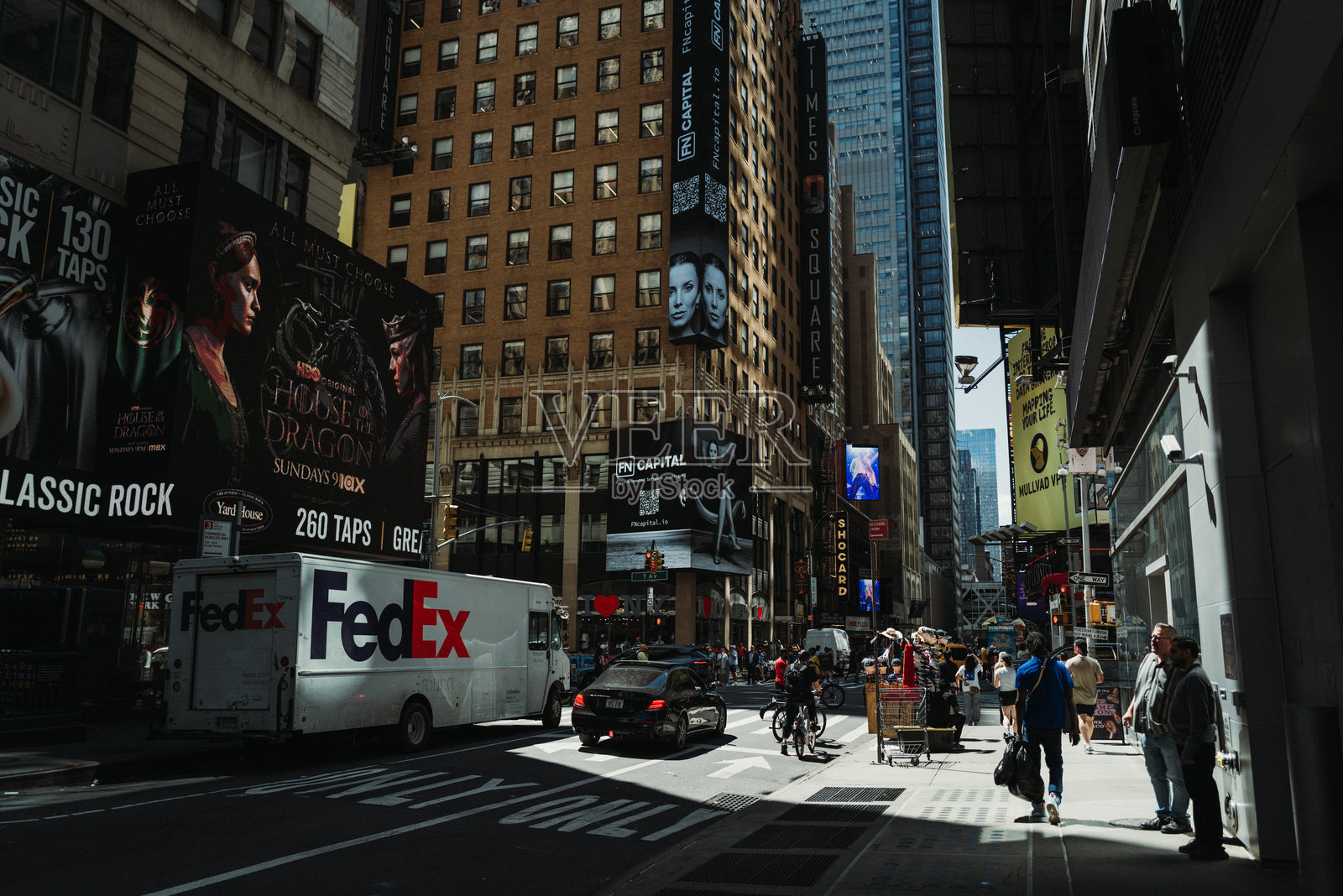 纽约市的城市生活：时代广场照片摄影图片