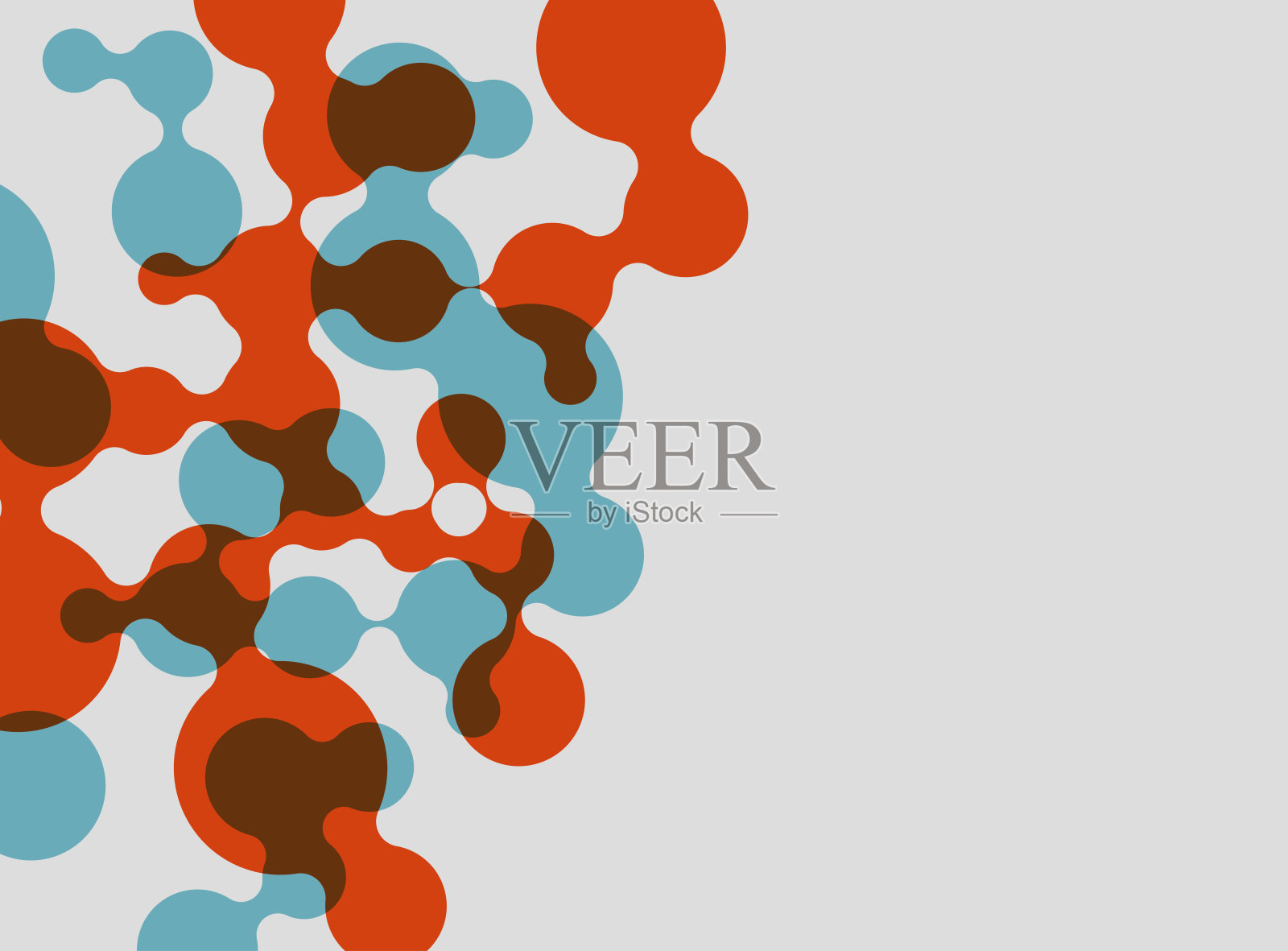 抽象色彩几何气泡点图案背景插画图片素材