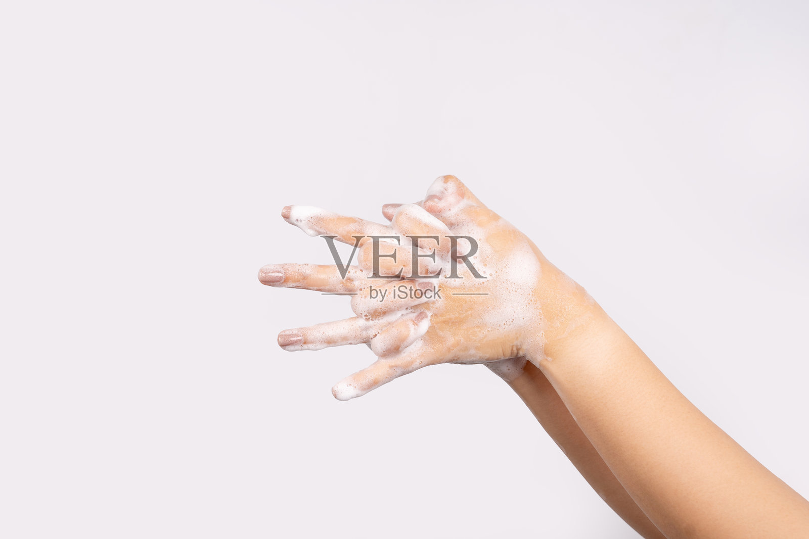 洗手（白色背景，已抠图）照片摄影图片