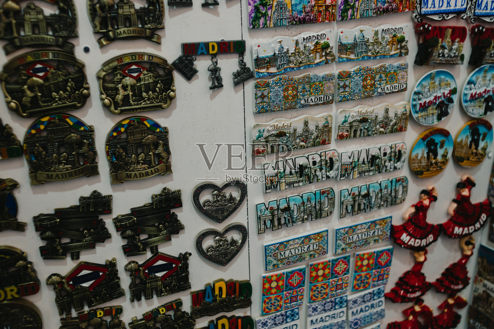 马德里纪念品：回忆收藏照片摄影图片