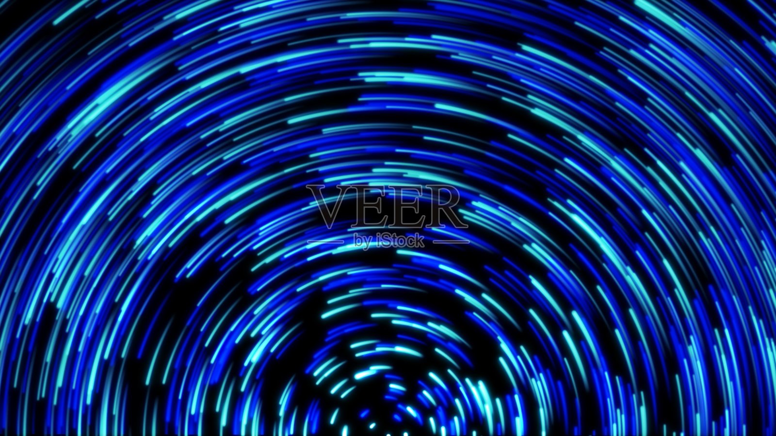 流星雨天际线宇宙星系蓝色霓虹灯8K插画壁纸照片摄影图片