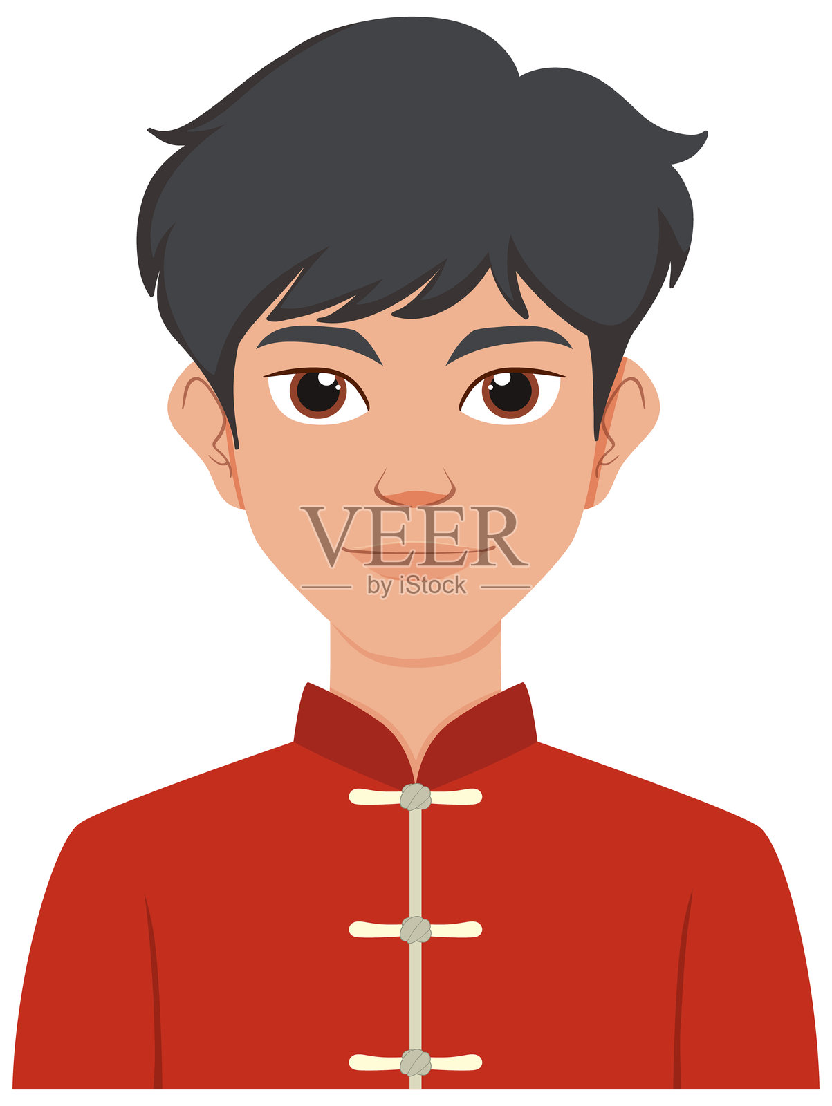 穿着传统服饰的男子插图插画图片素材