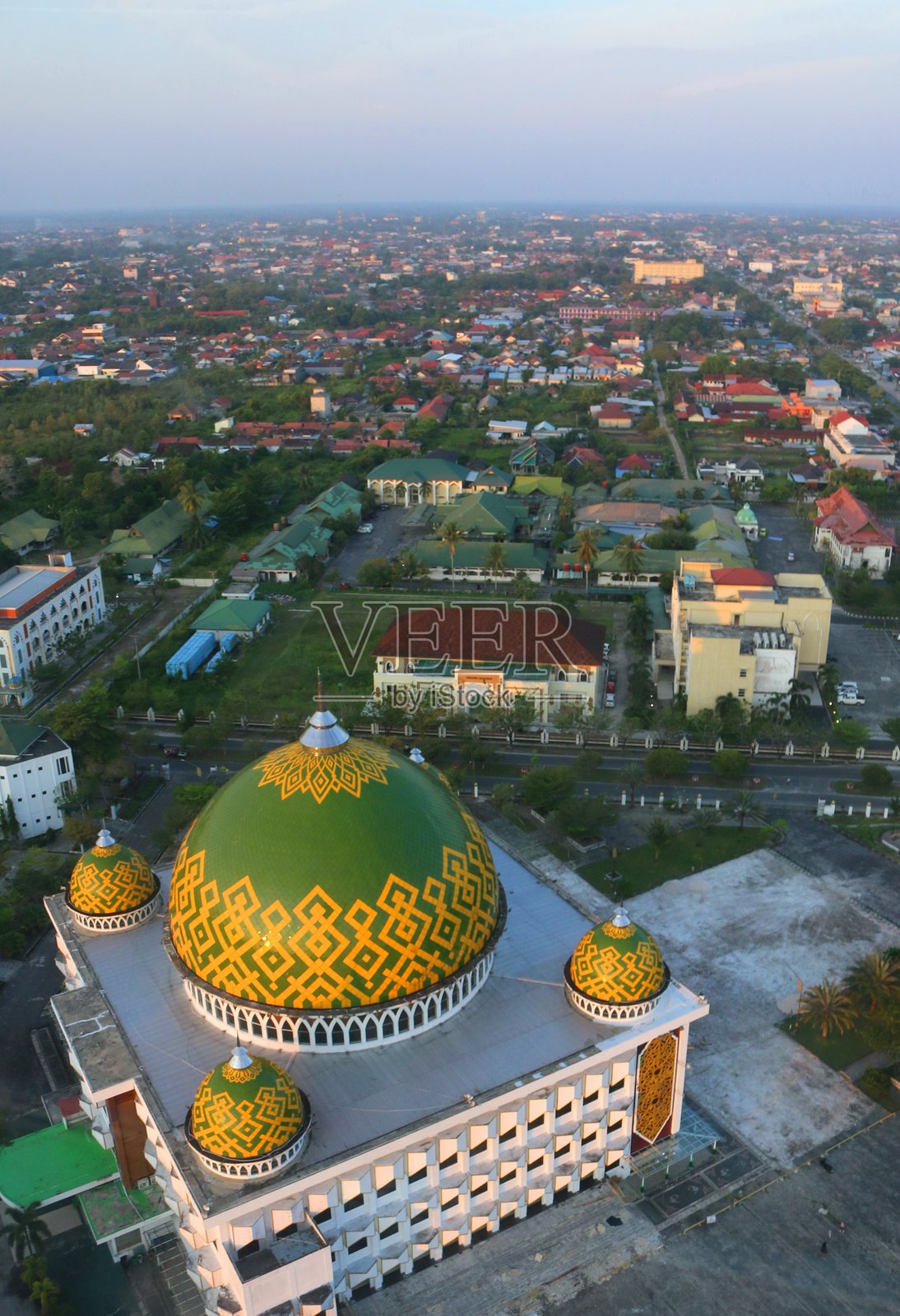 加里曼丹中部美丽的清真寺照片摄影图片