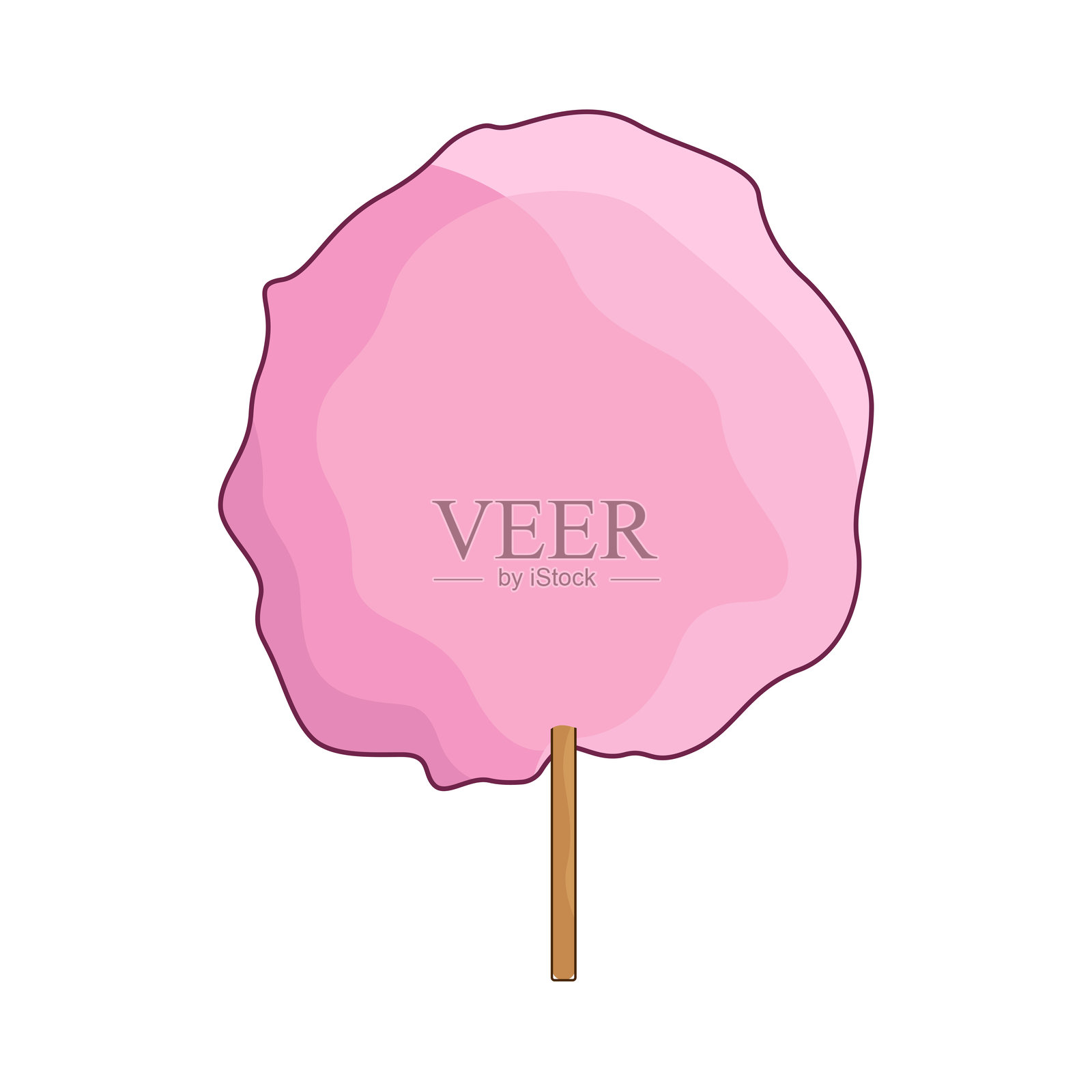 棉花糖插画图片素材