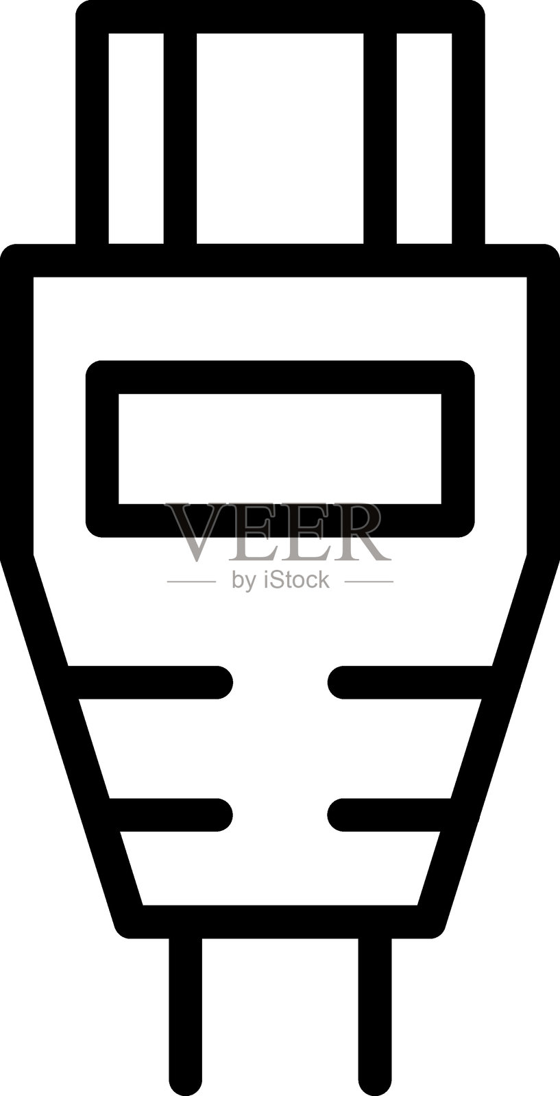 HDMI线缆图标样式插画图片素材