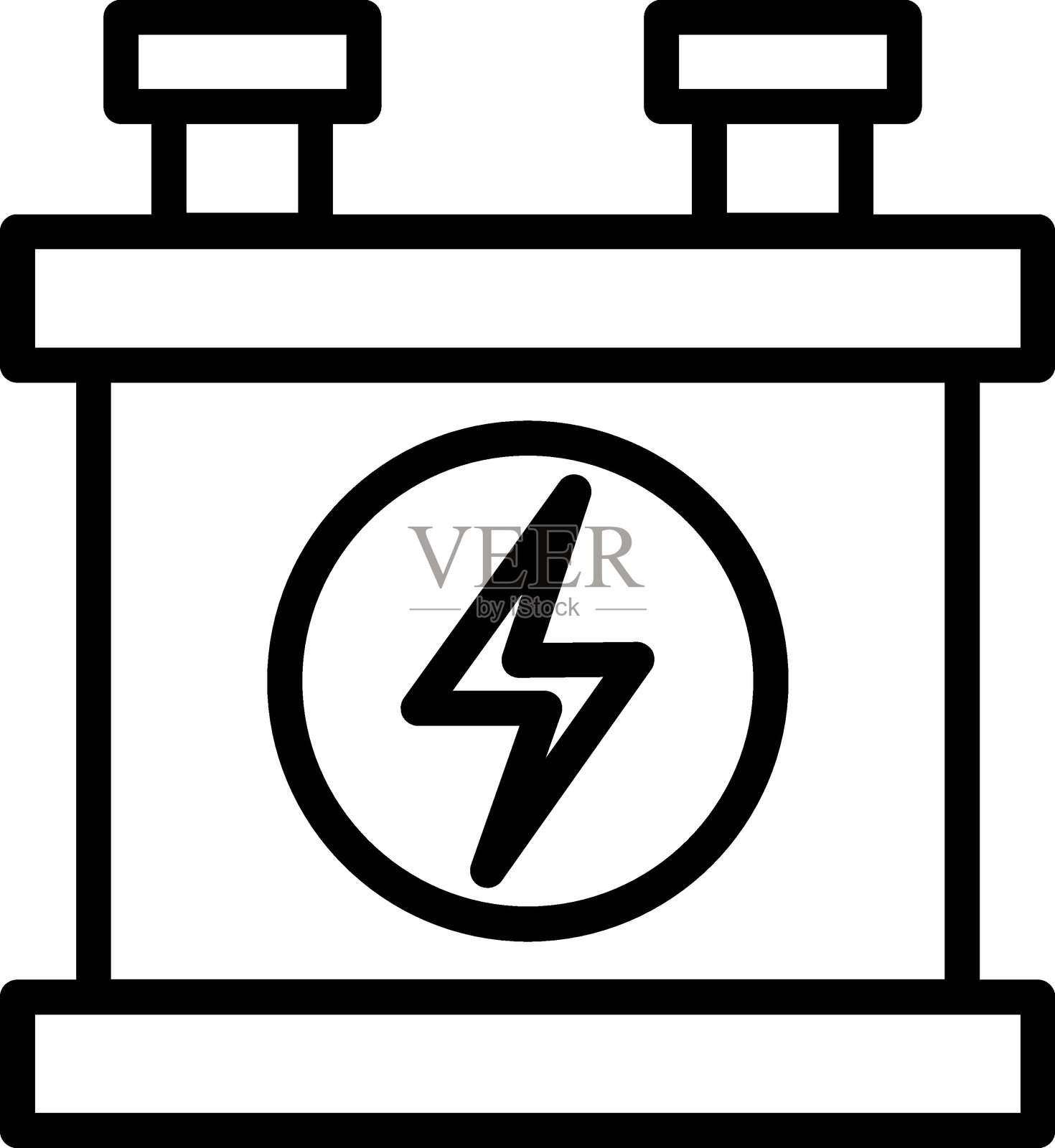 逆变器图标样式插画图片素材