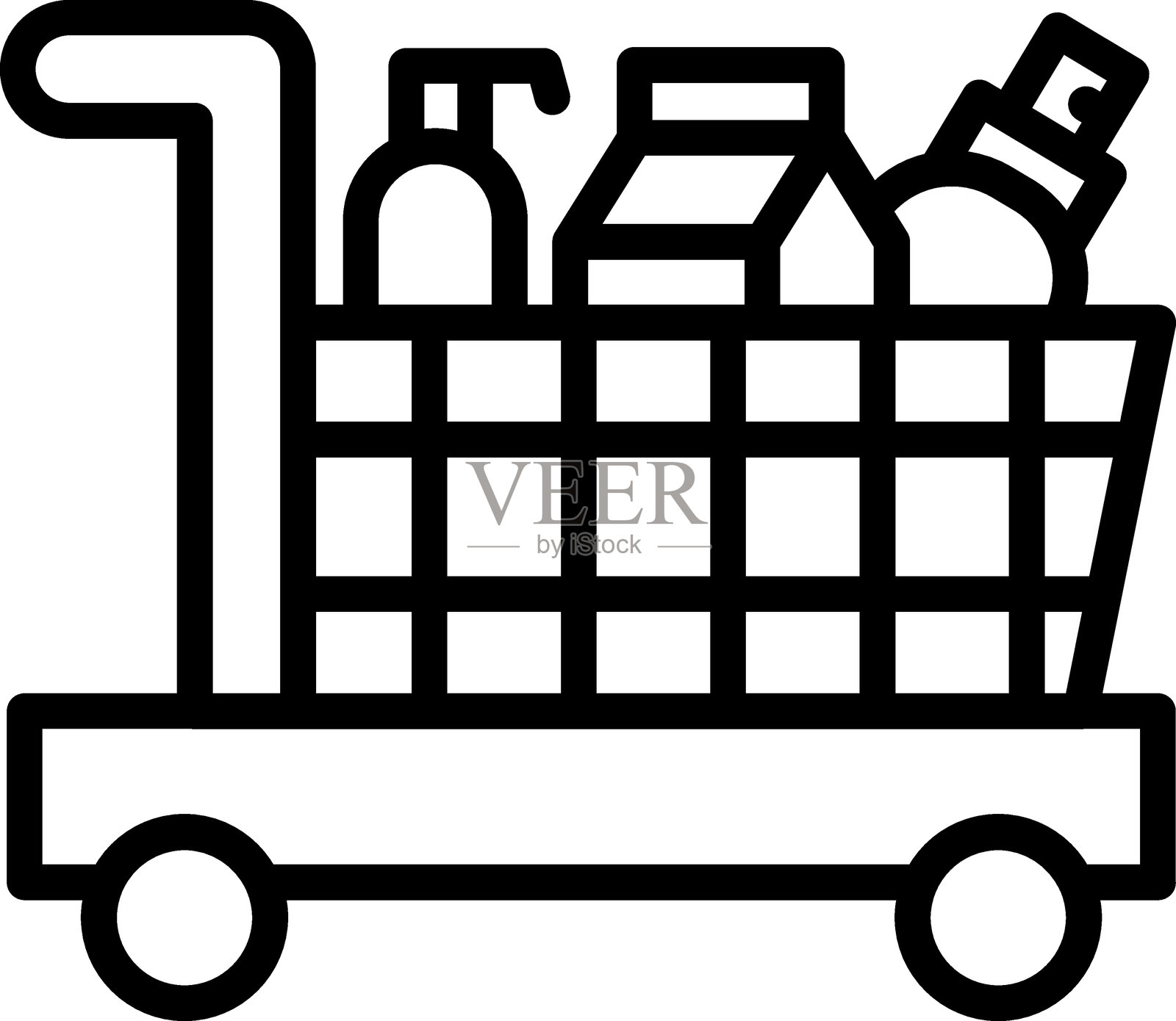 购物车图标样式插画图片素材