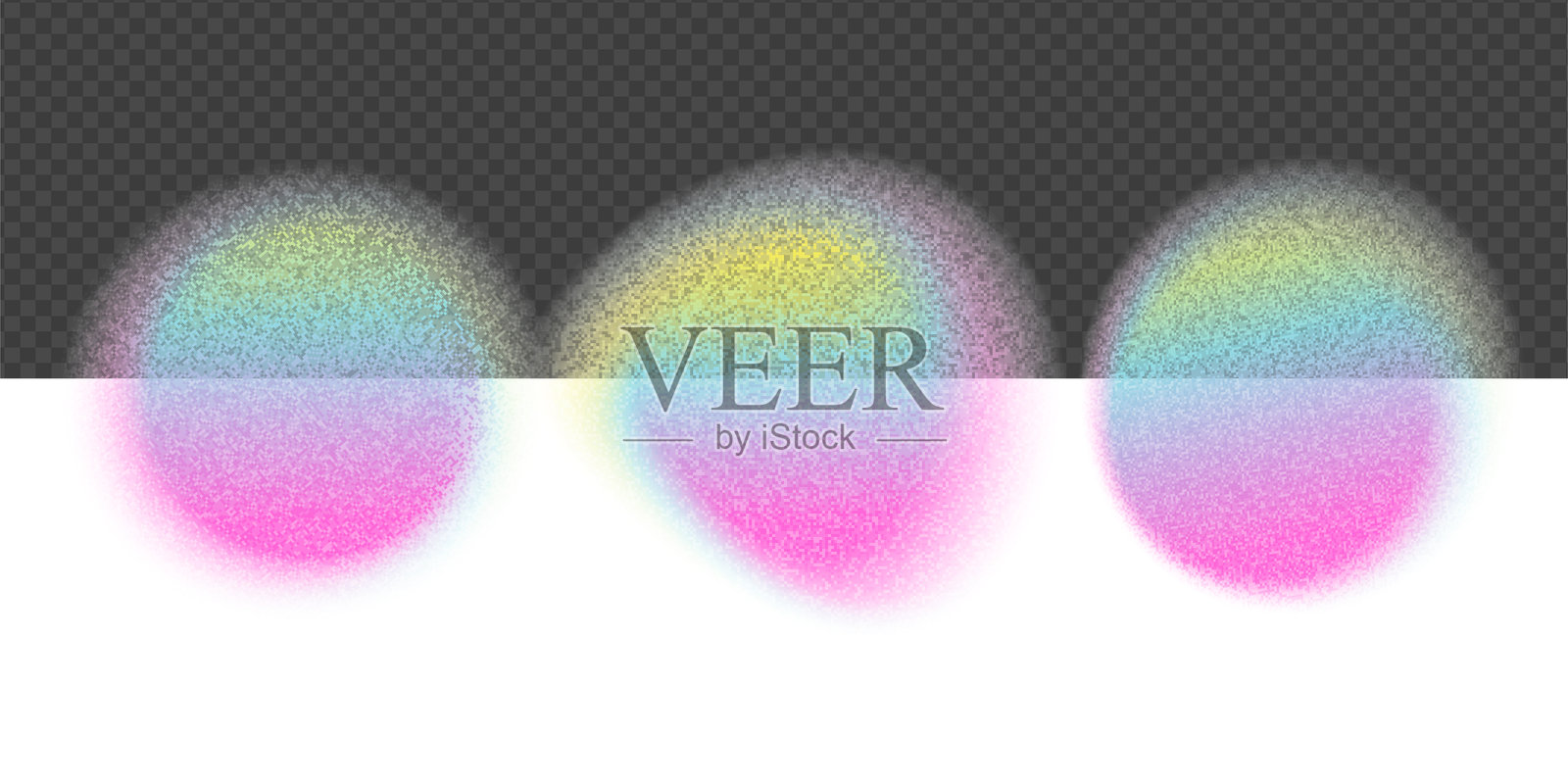 渐变圆形抽象色阶模糊背景插画图片素材