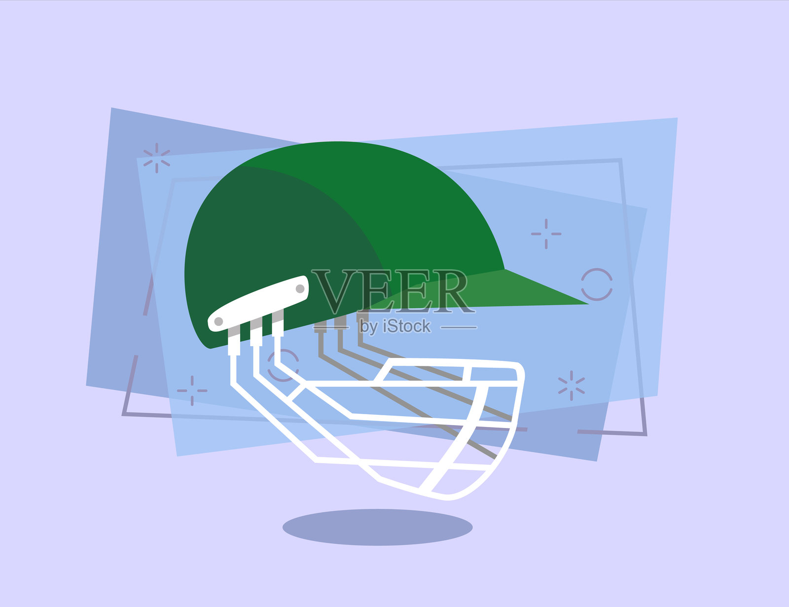 棒球头盔插画插画图片素材