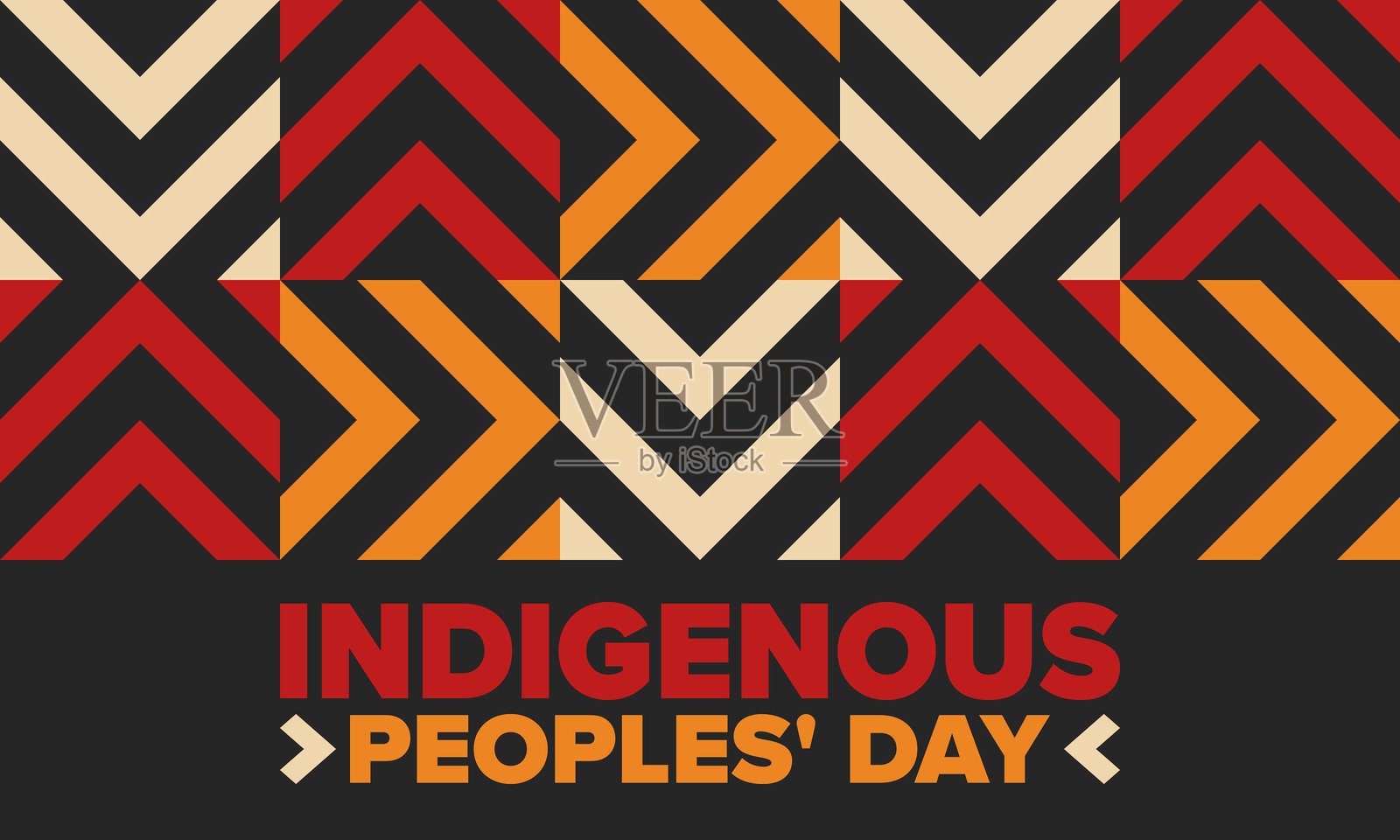 土著人民日。美洲原住民日。美洲印第安文化。遗产月。在美国每年庆祝。传统图案。海报、卡片、横幅和背景。矢量插图。插画图片素材