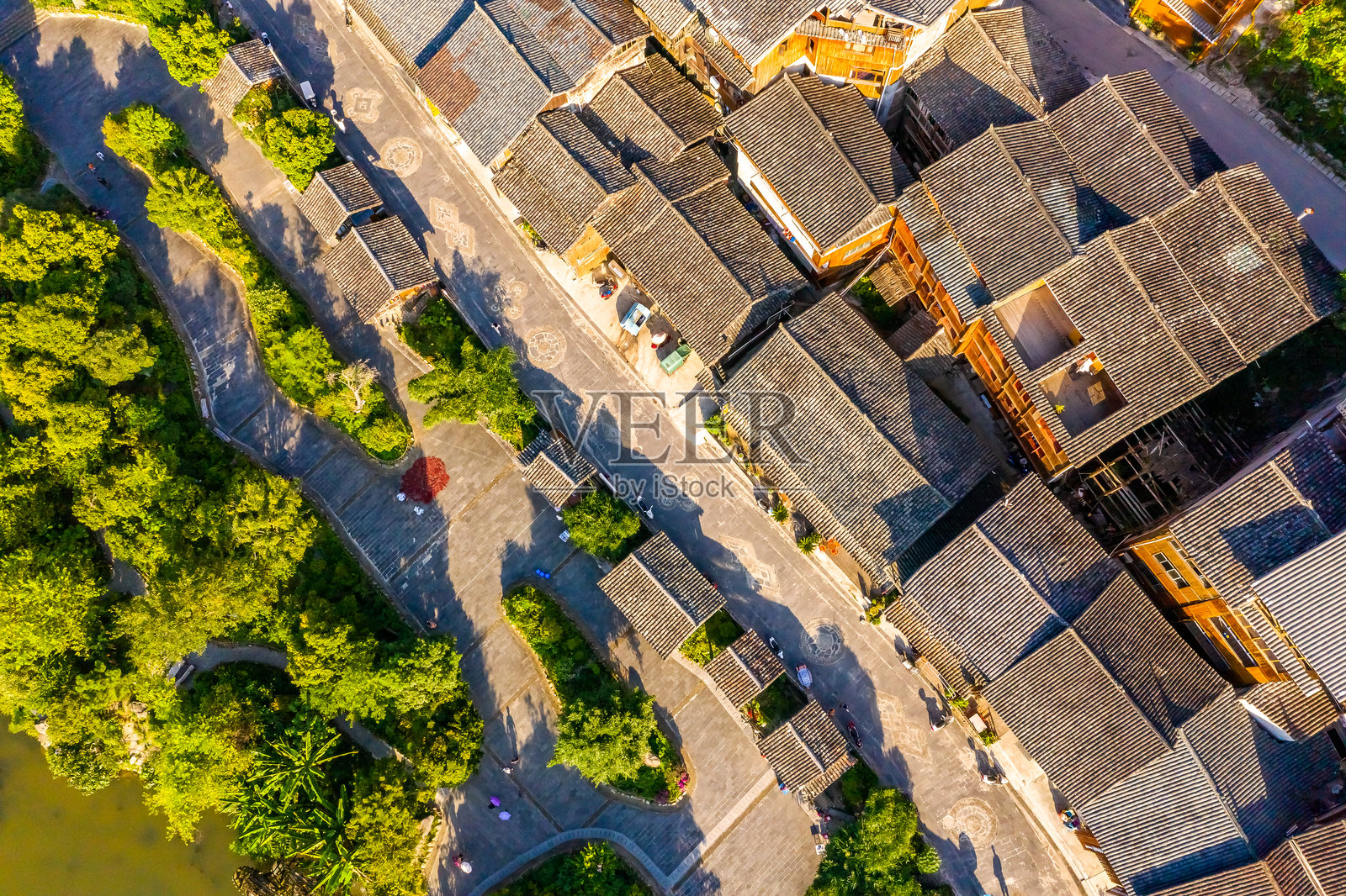 中国贵州肇兴侗寨古建筑照片摄影图片