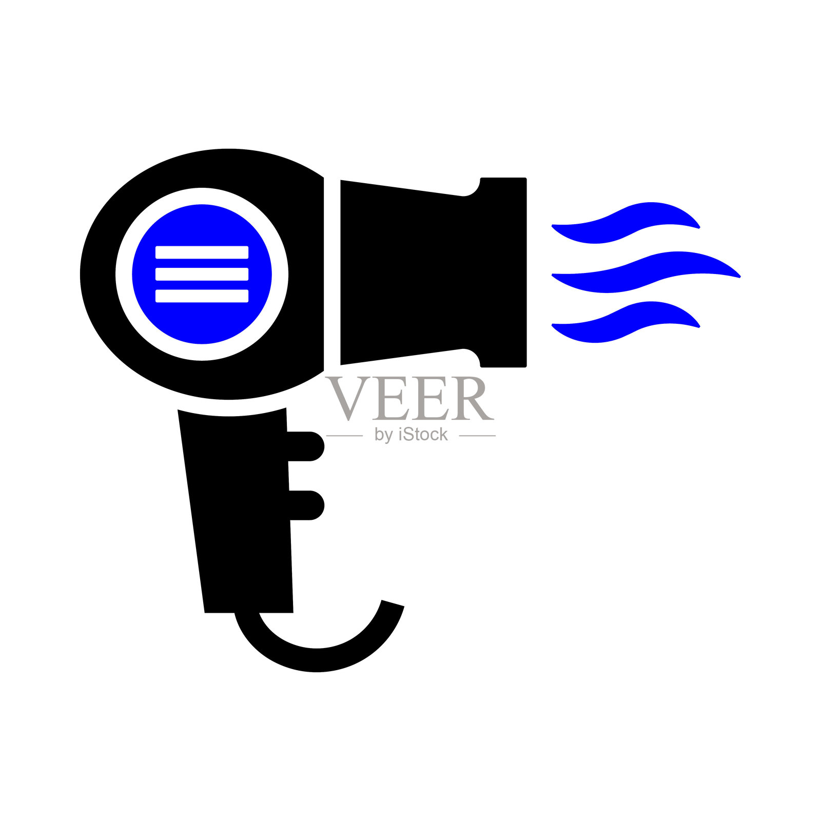 吹风机图标插画图片素材