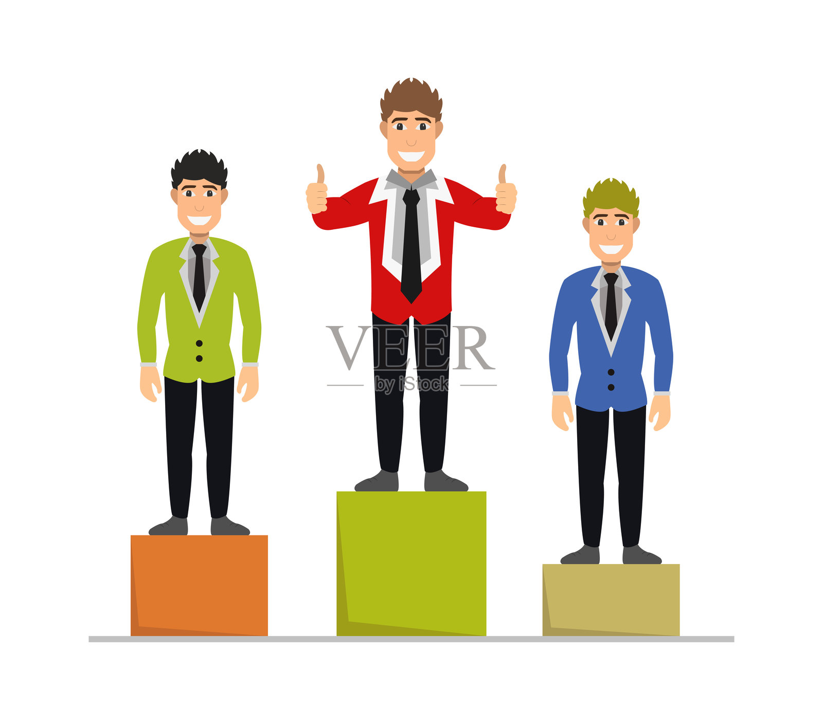 成功的商人插画图片素材