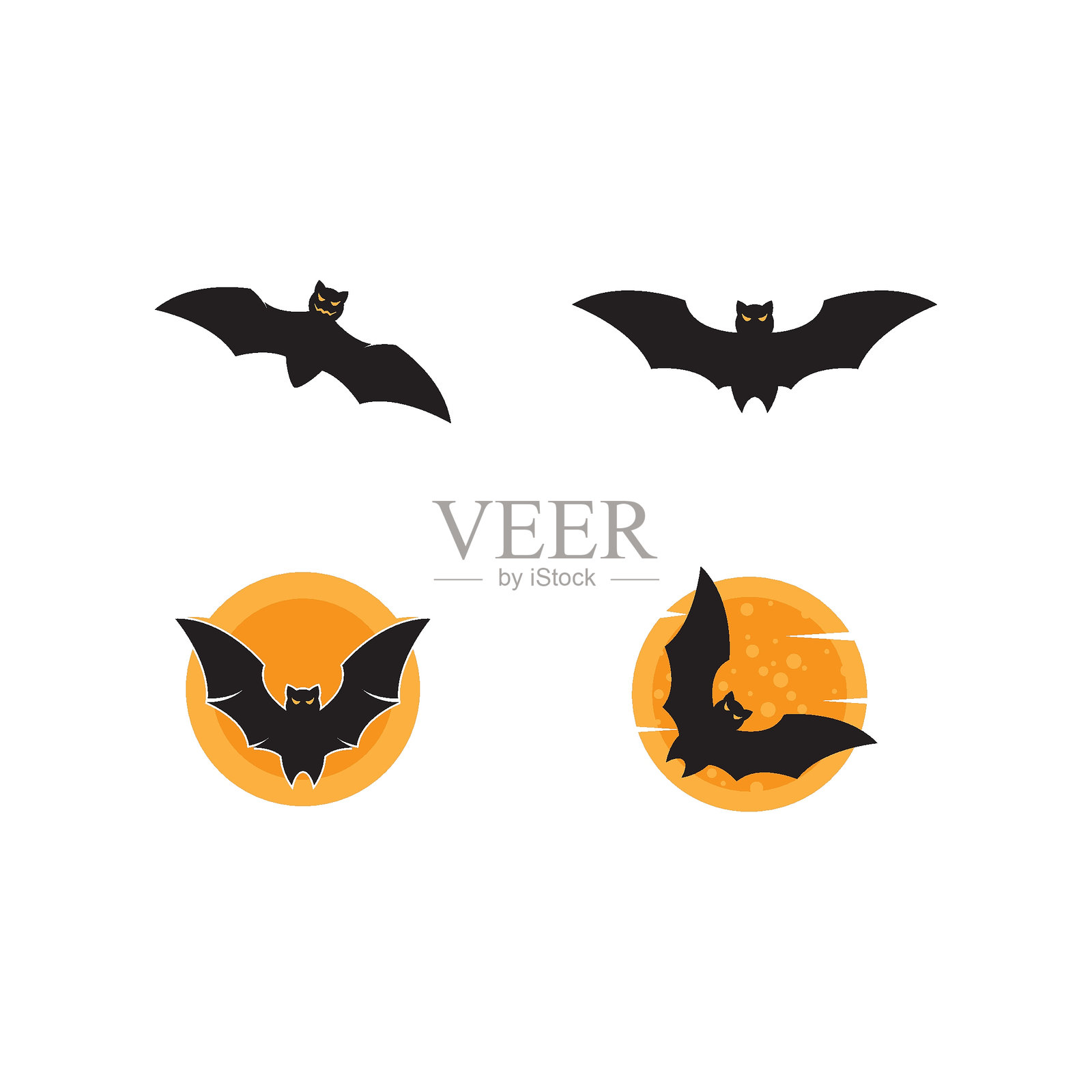 万圣节蝙蝠插画插画图片素材