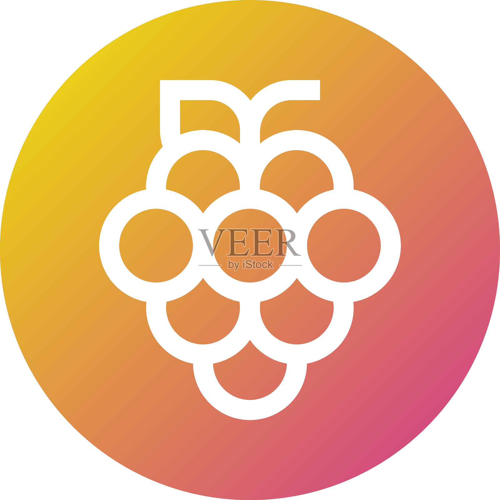 葡萄矢量图标设计插图插画图片素材