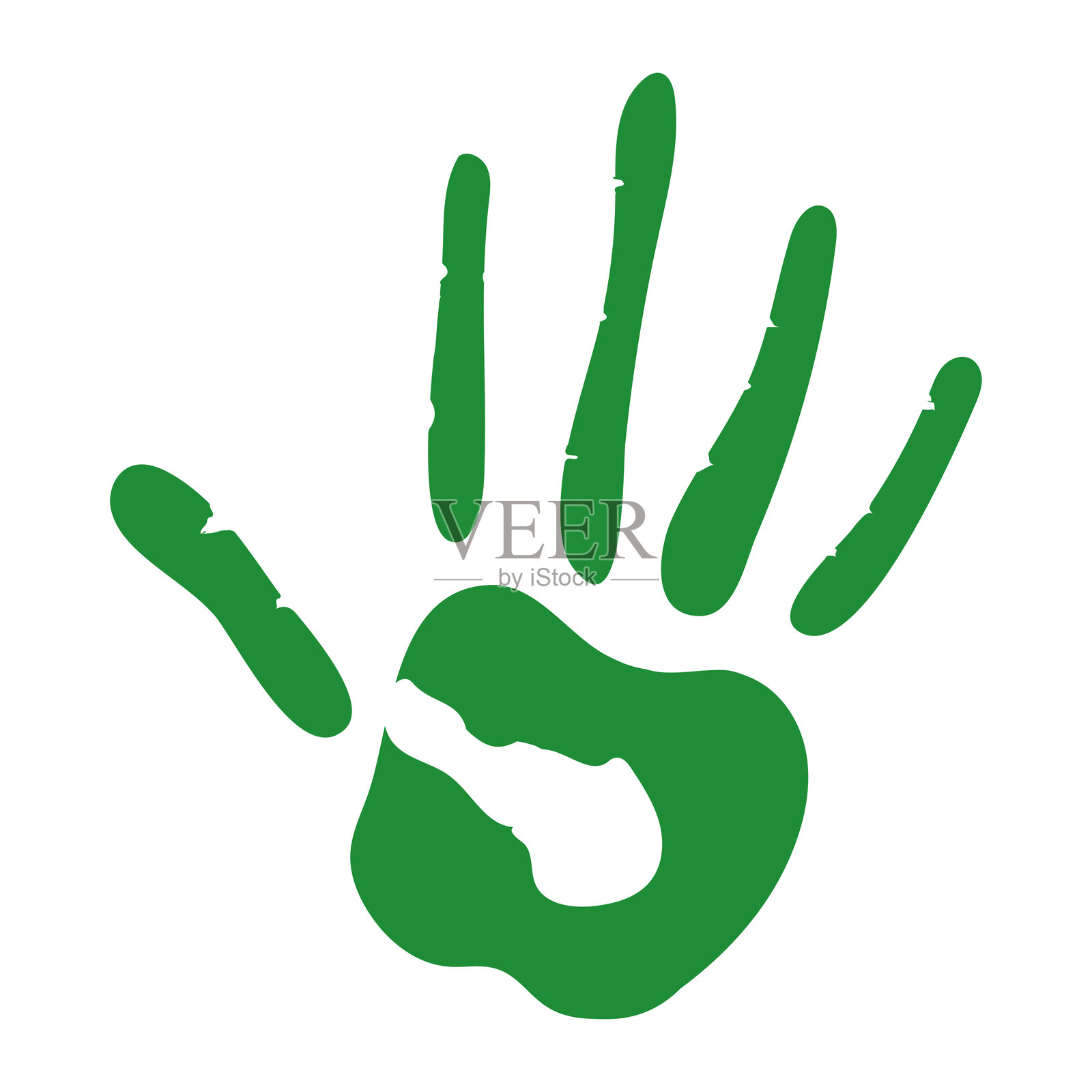 手印涂料颜色插画图片素材