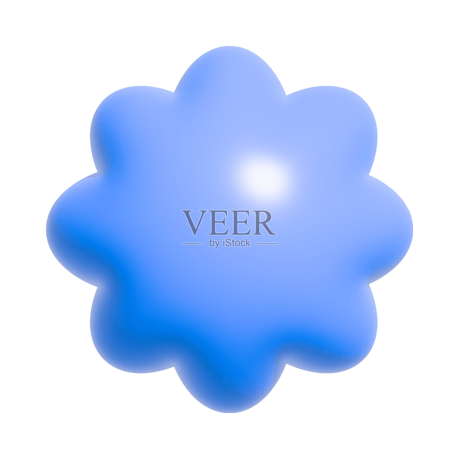 90年代风格的3D矢量塑料形状。孤立的抽象可爱图标或符号。插画图片素材