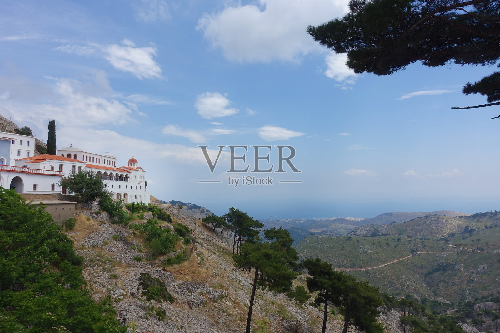 山顶修道院照片摄影图片