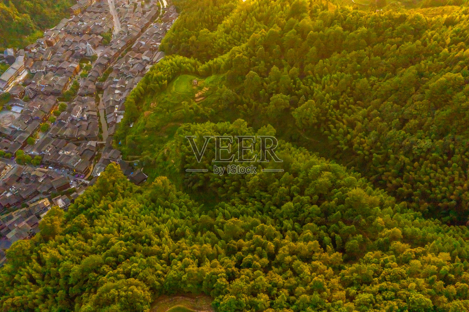 中国贵州肇兴侗寨古建筑照片摄影图片