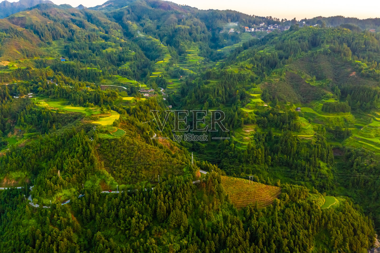 中国贵州肇兴侗寨古建筑照片摄影图片