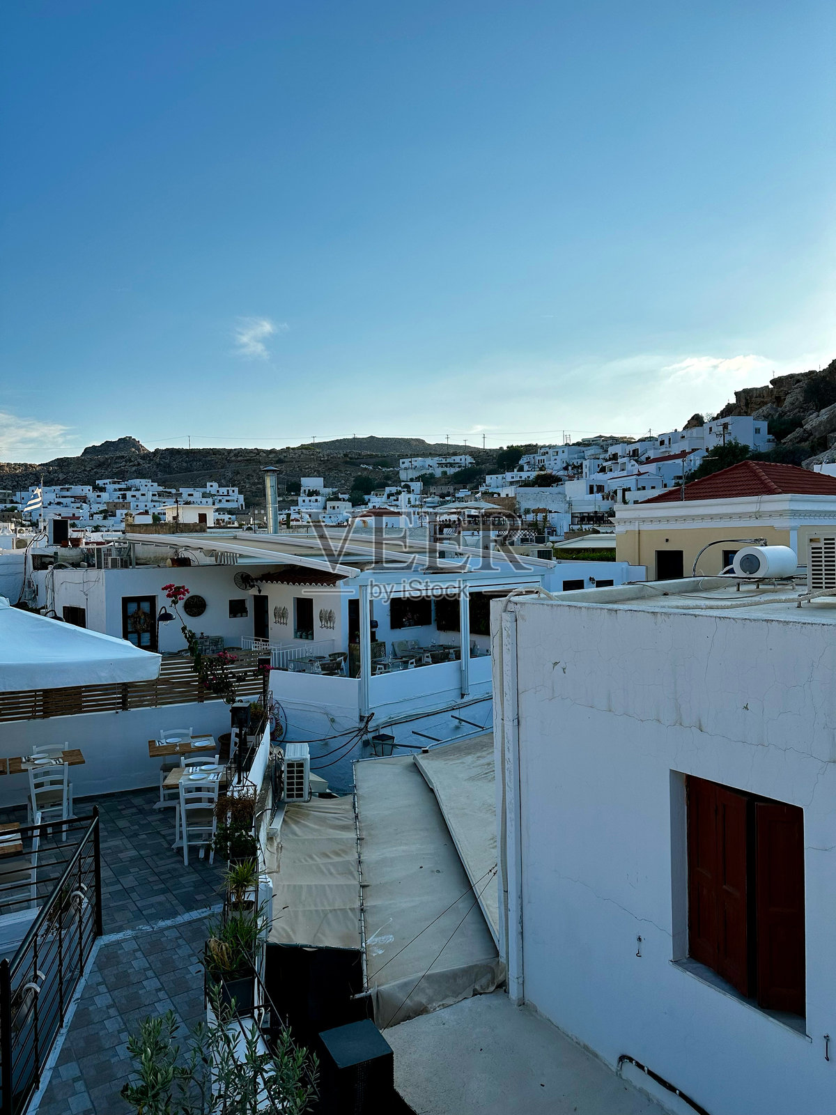 林岛（罗德岛）房屋的照片照片摄影图片