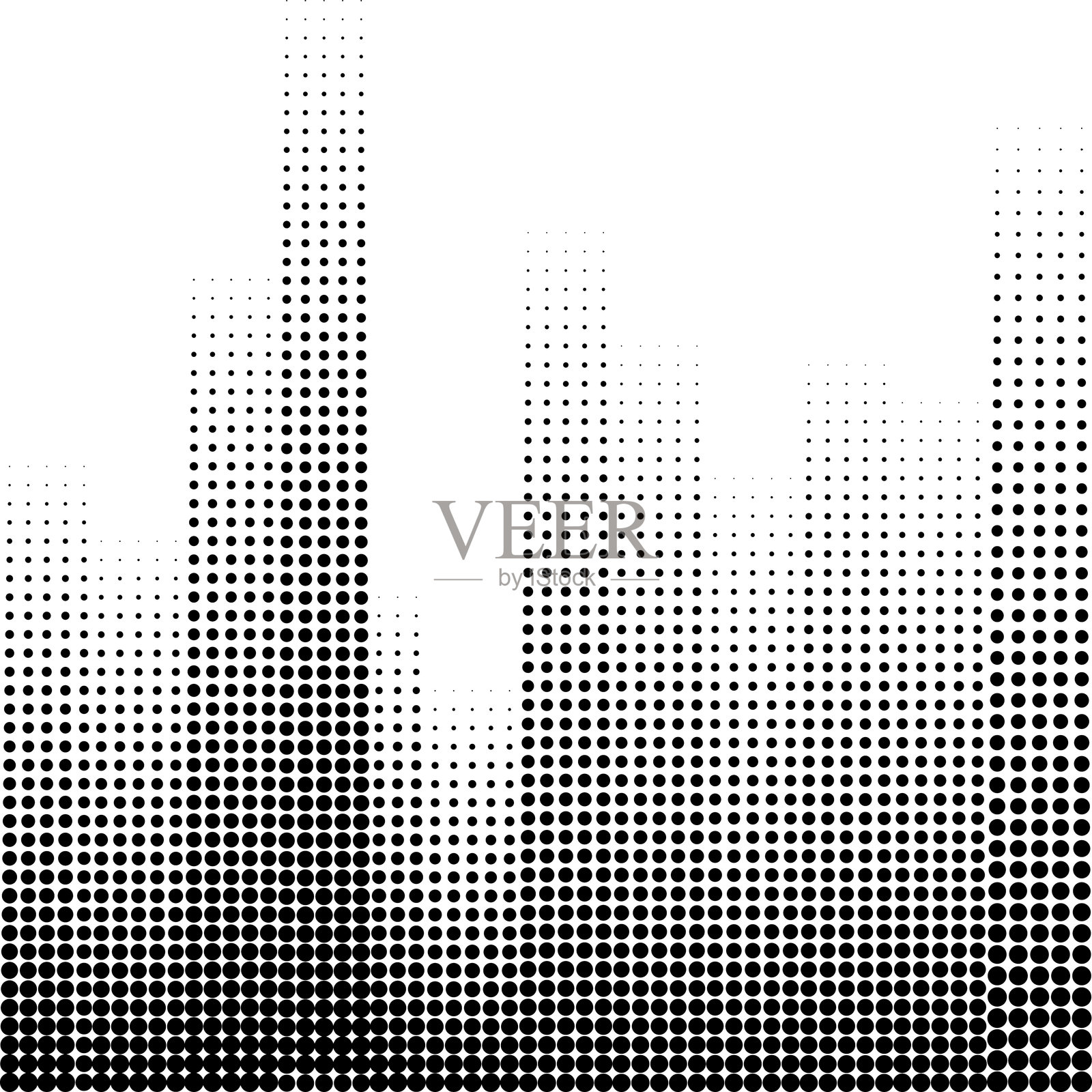 复古点状的磨损半色调背景插画图片素材