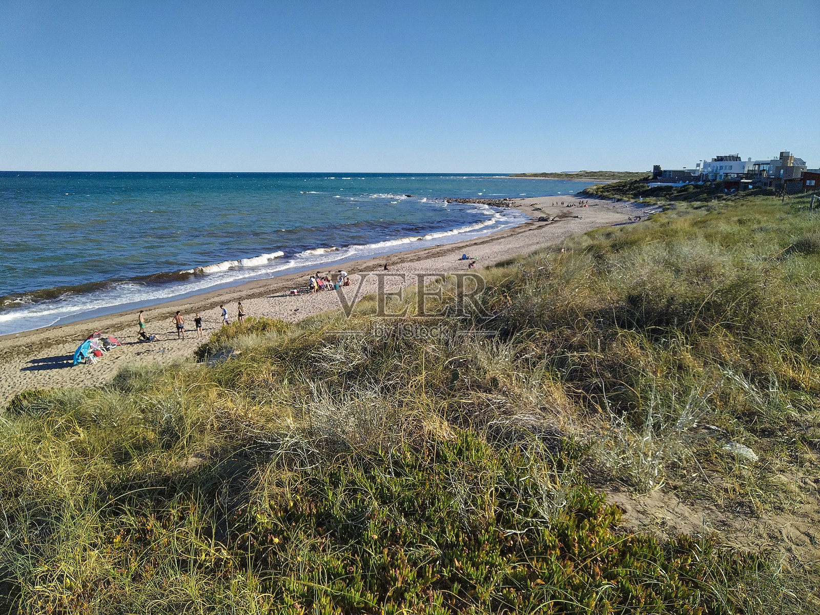 阿根廷内格罗河省的洛斯盖塔斯海滩照片摄影图片