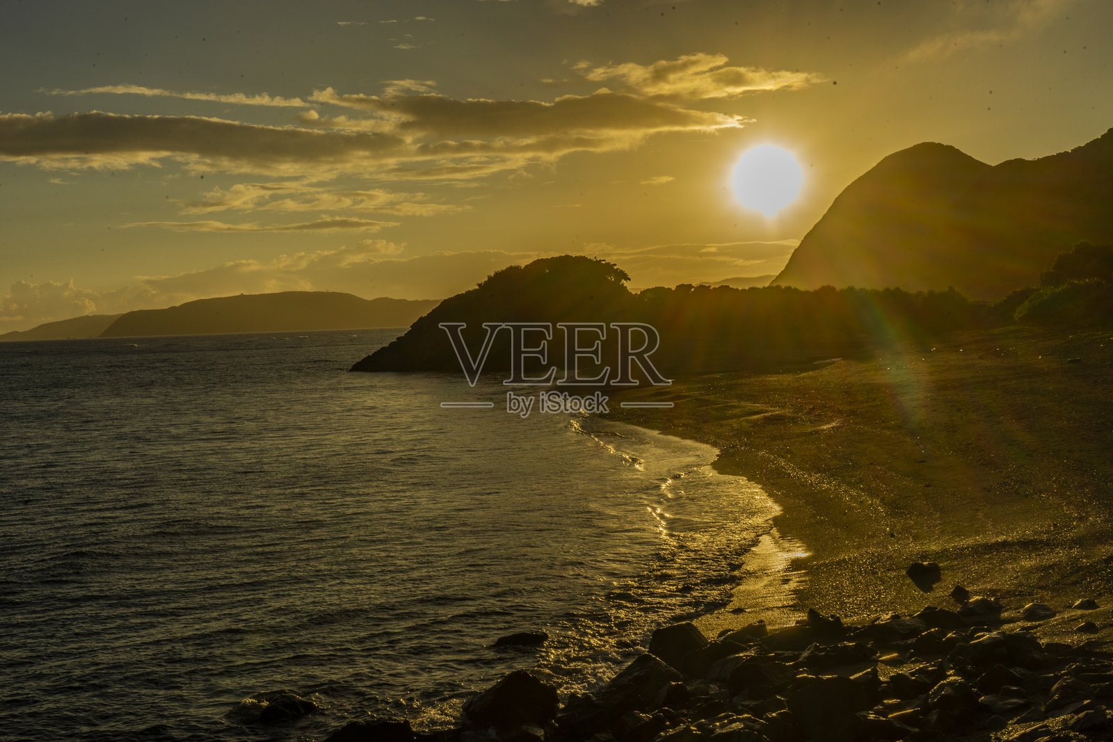 奄美大岛的晨景照片摄影图片