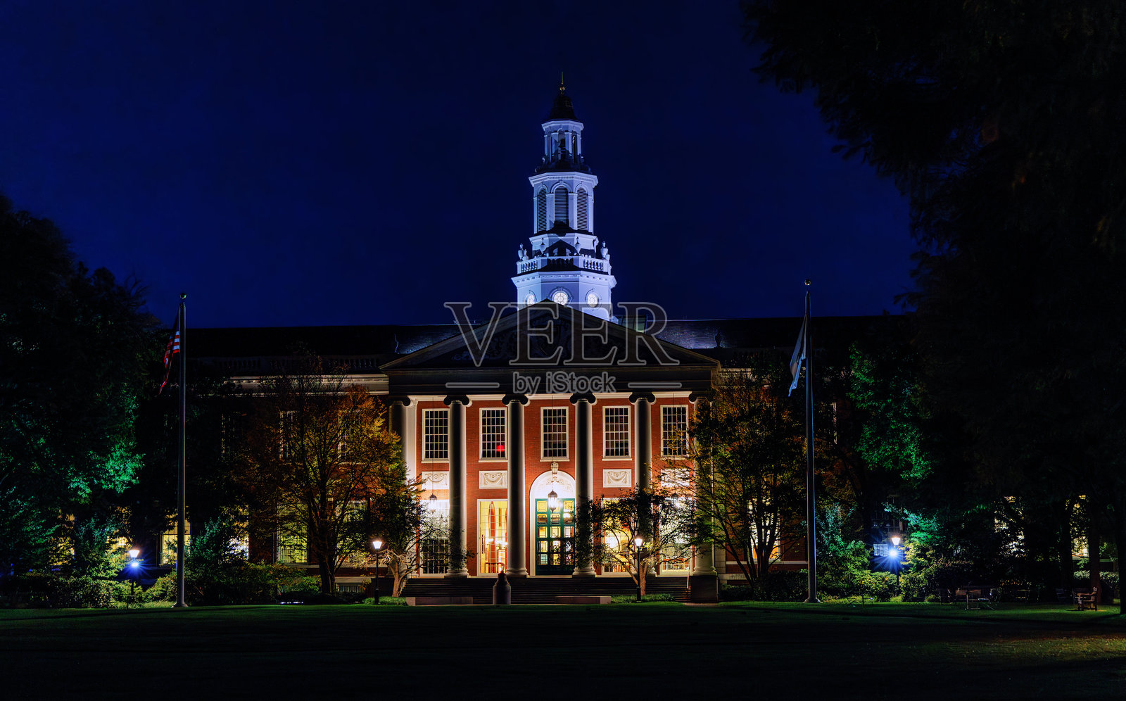 贝克图书馆-哈佛商学院-哈佛大学-马萨诸塞州波士顿照片摄影图片