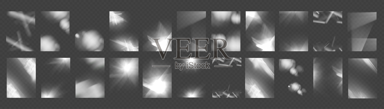 白色横幅光效闪烁棱镜照片摄影图片