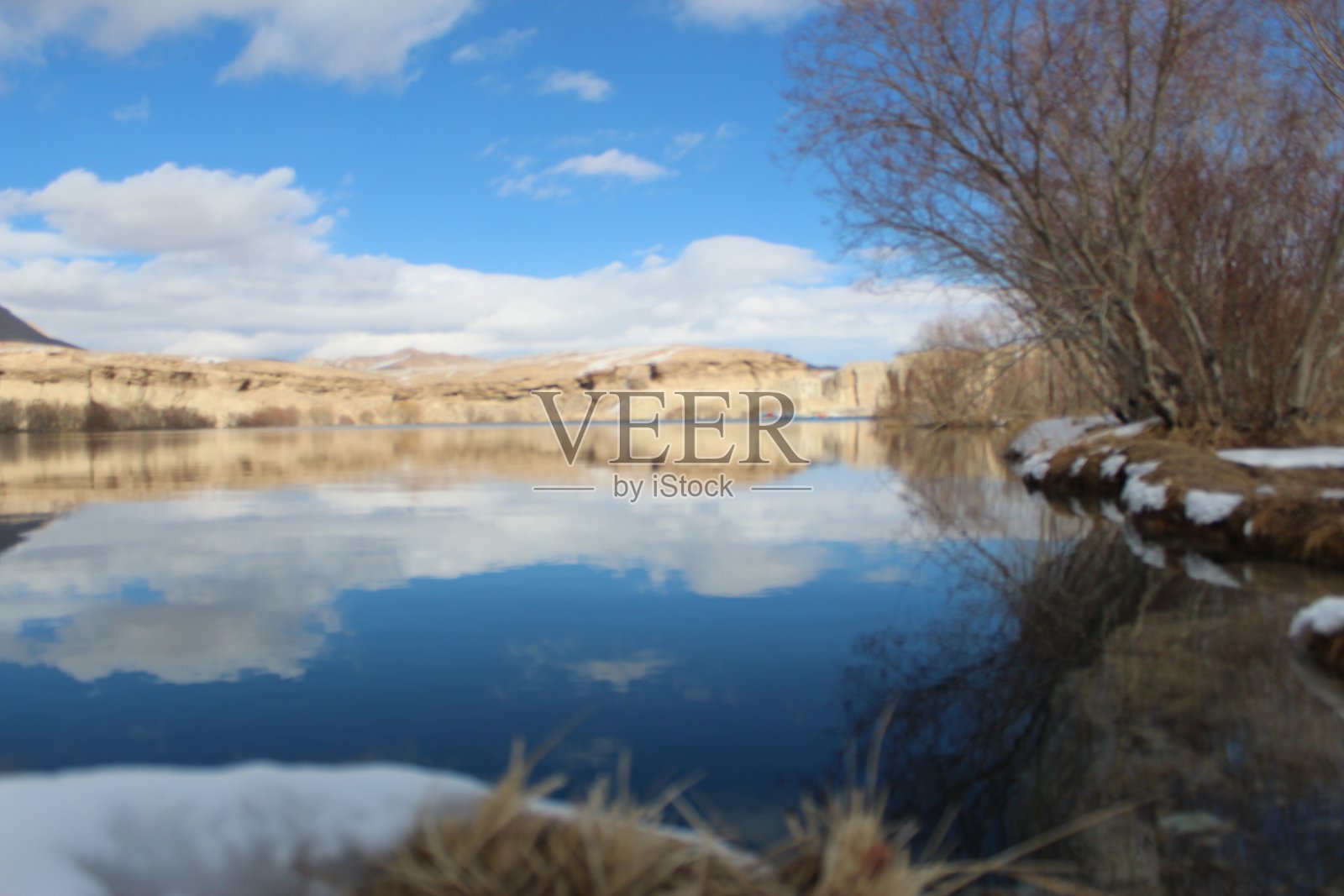 美丽的班德阿米尔湖。照片摄影图片