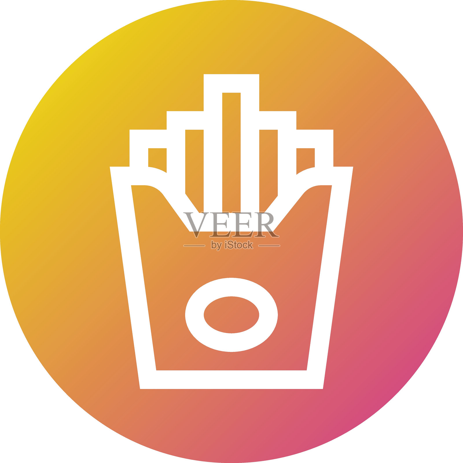 薯条矢量图标设计插图插画图片素材