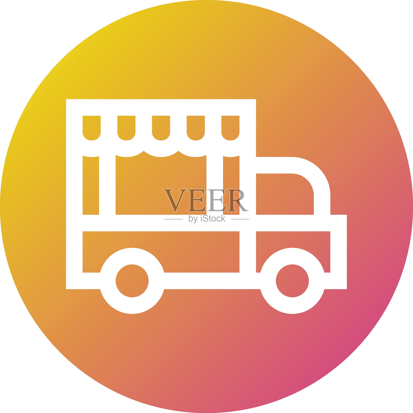 食品车矢量图标设计插图插画图片素材