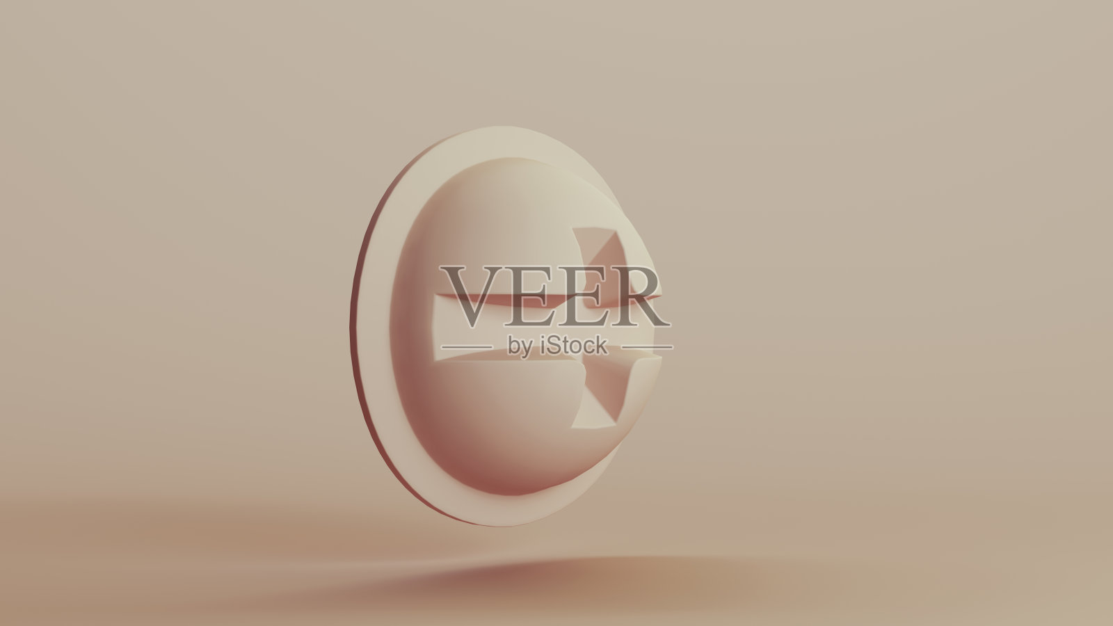 米色仿生硬件螺丝帽形状组件技术设计元素，中性色调，柔和肤色背景照片摄影图片