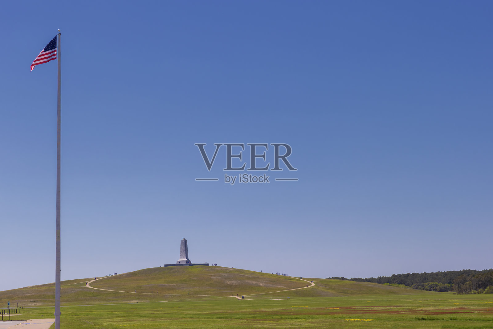 赖特兄弟纪念州立公园位于北卡罗来纳州外滩的杀魔山照片摄影图片