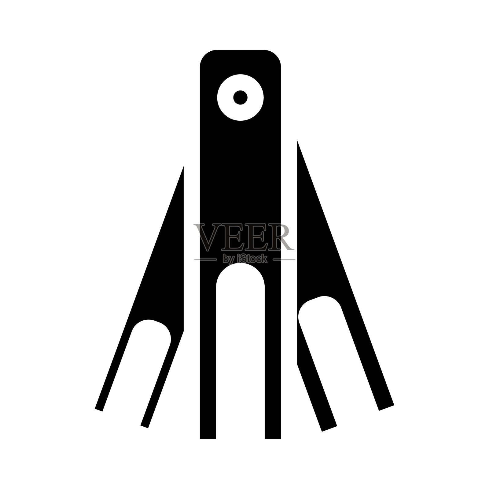 褶皱工具 裁缝 时尚 图标 矢量插图插画图片素材