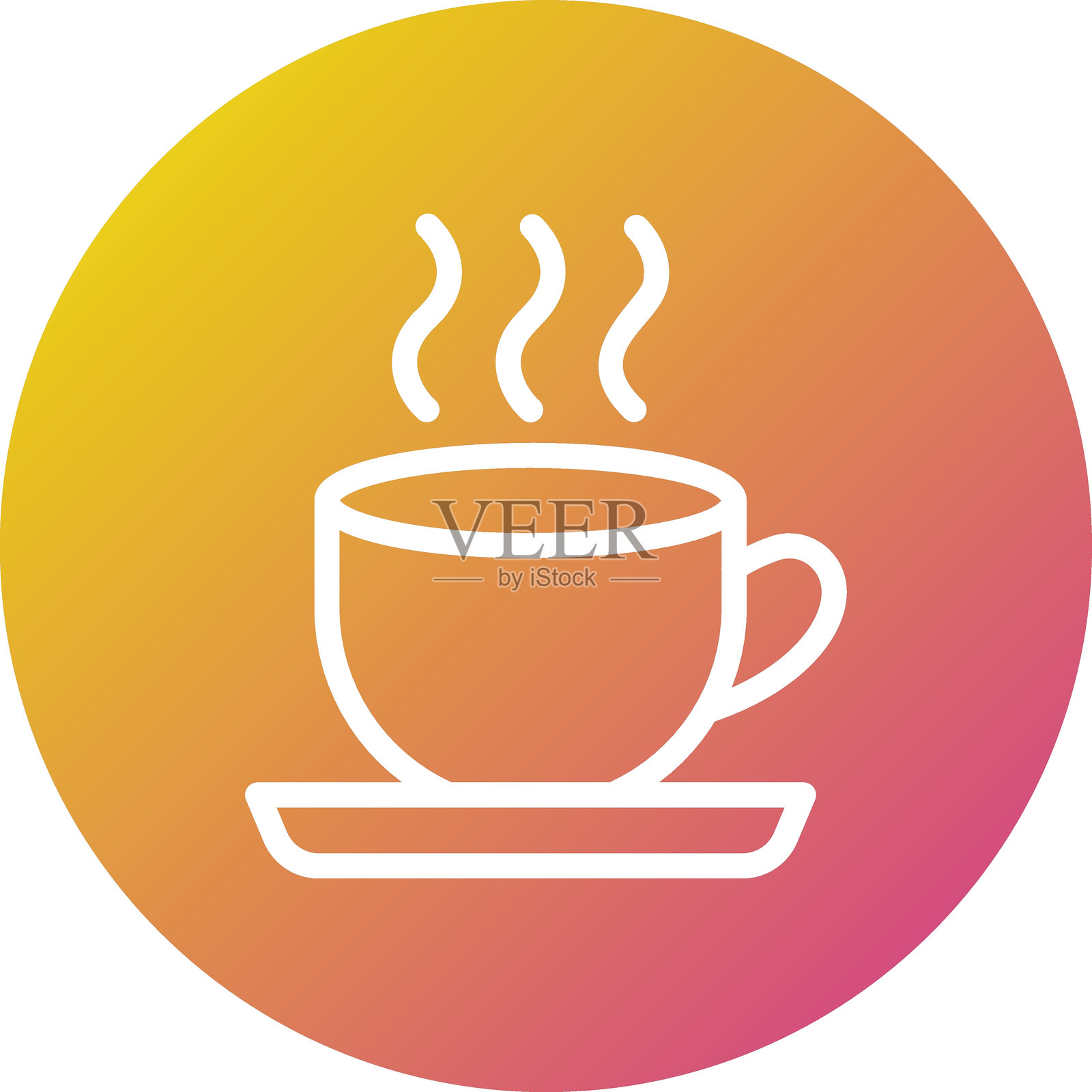 茶杯矢量图标设计插图插画图片素材