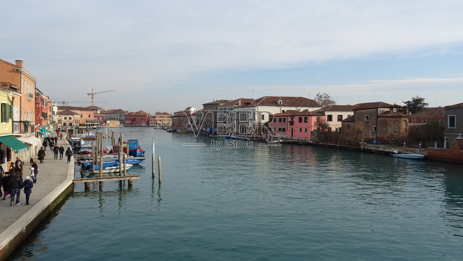 威尼斯的主运河在美好的一天照片摄影图片