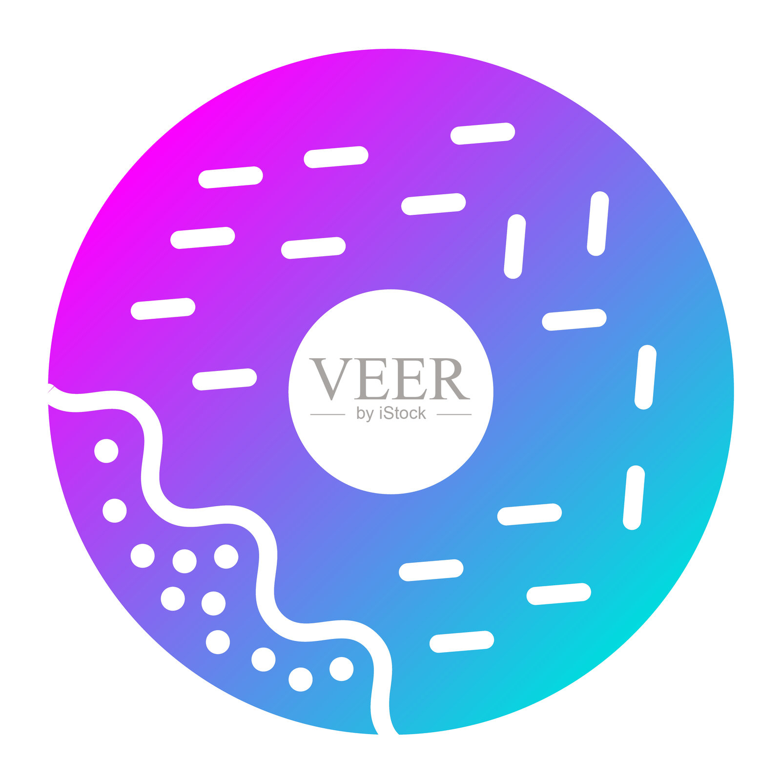 甜甜圈矢量图标设计插图插画图片素材