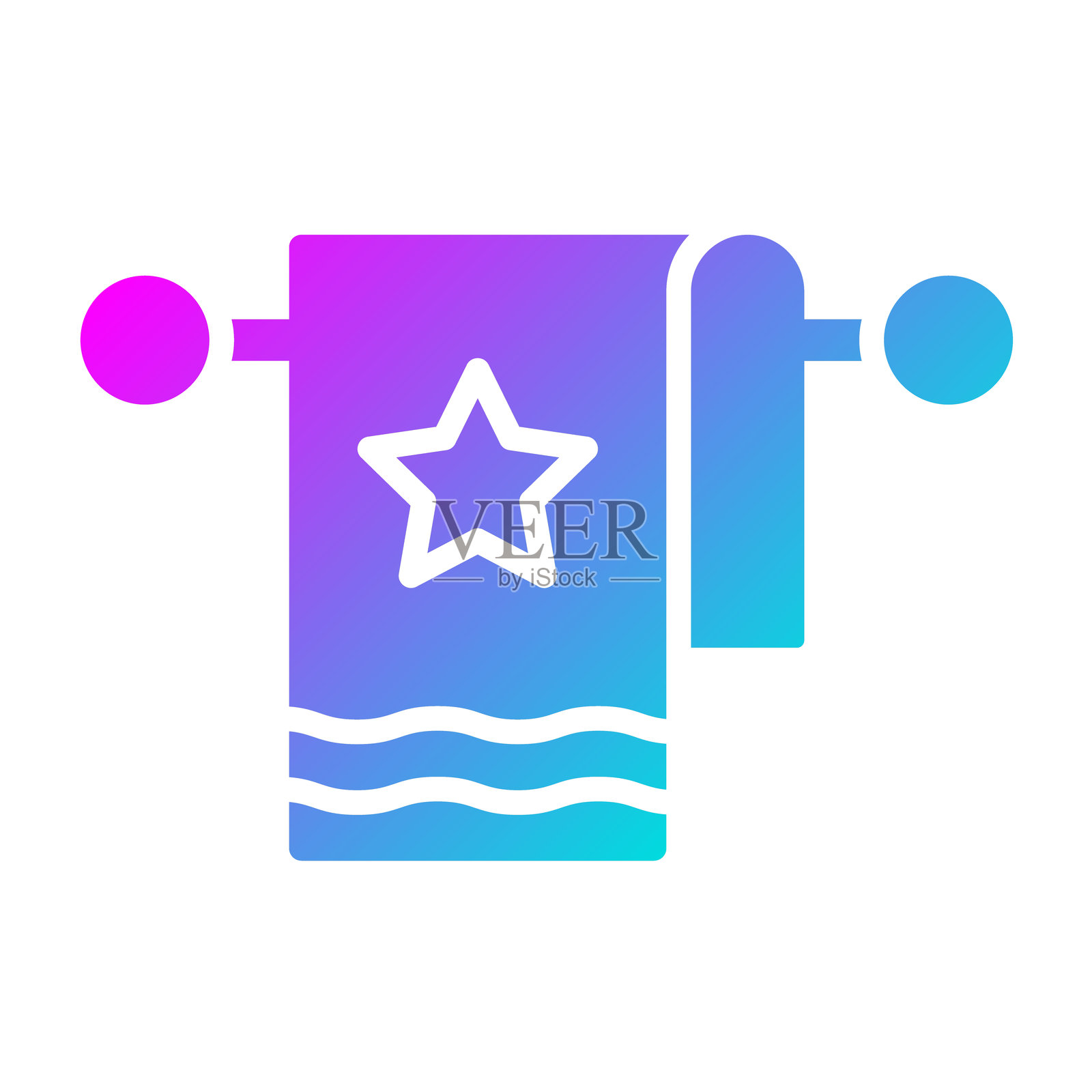 毛巾矢量图标设计插图插画图片素材