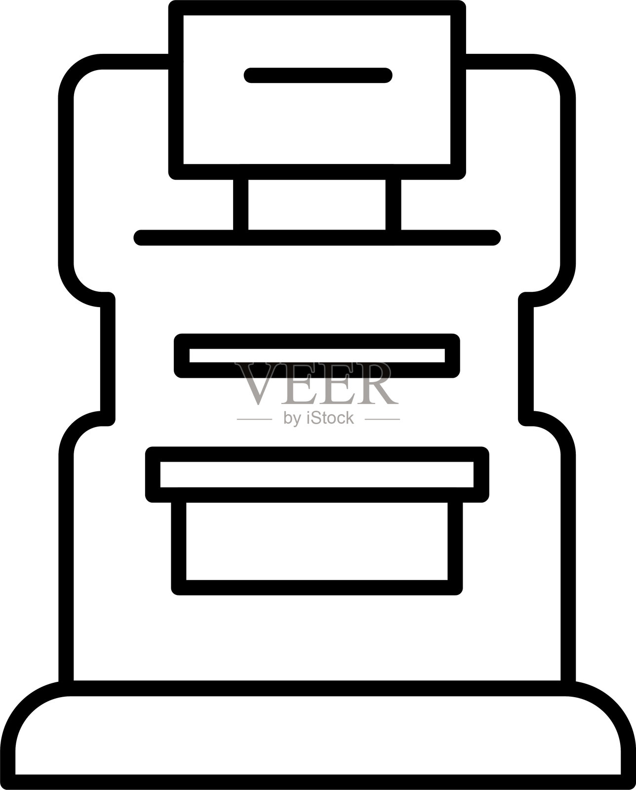 乳腺摄影图标插画图片素材