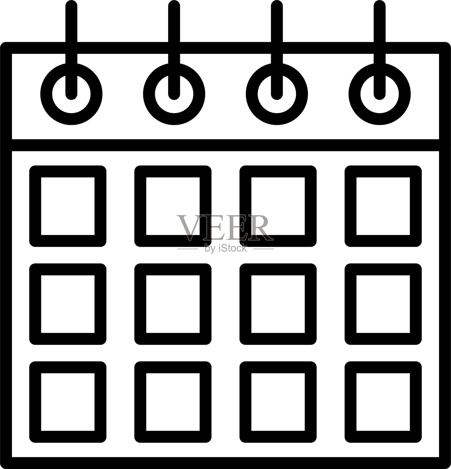 日历图标插画图片素材