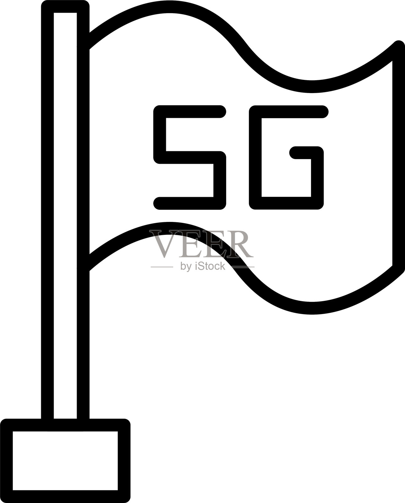 旗帜图标插画图片素材