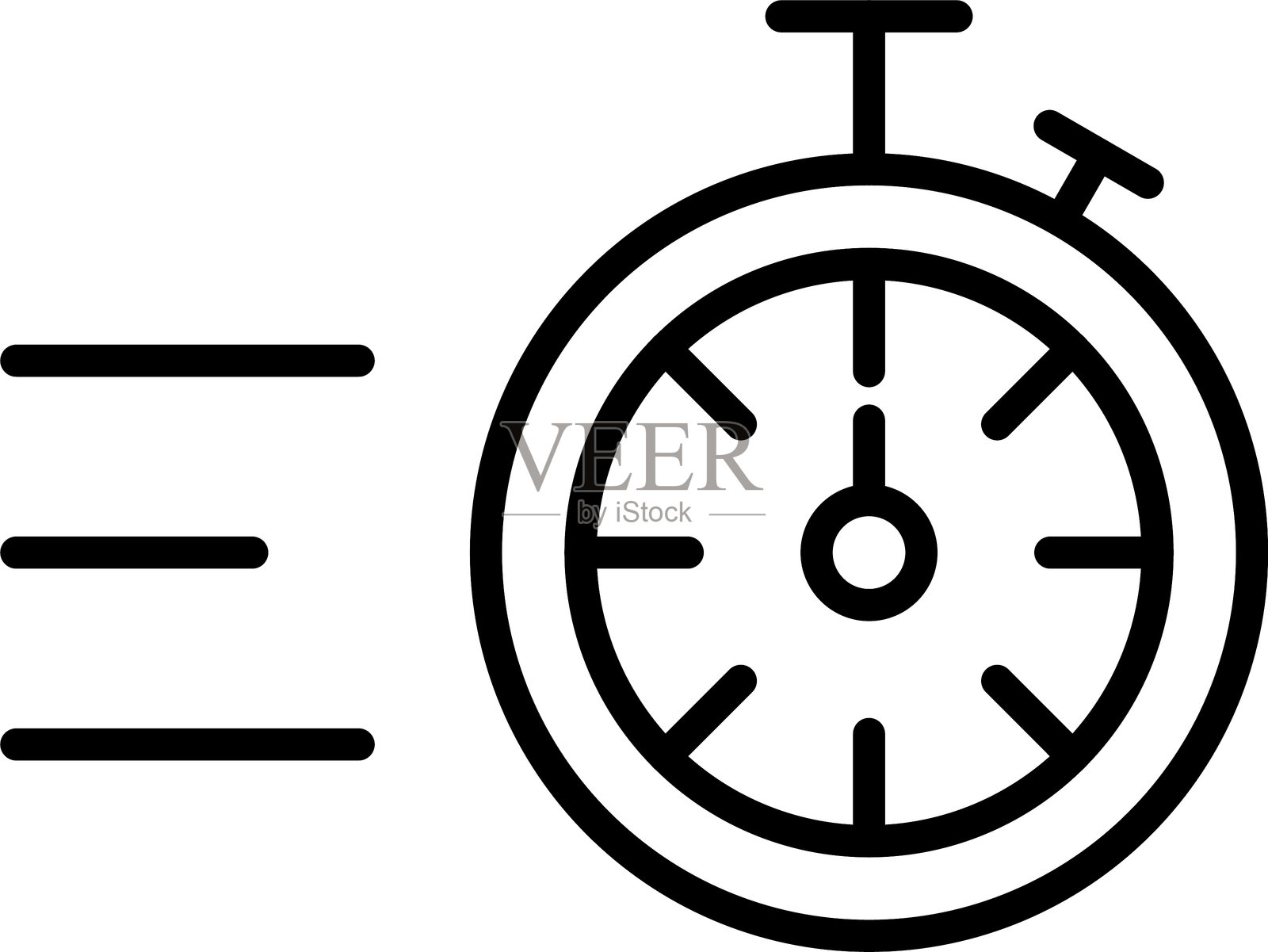 快速时间图标插画图片素材