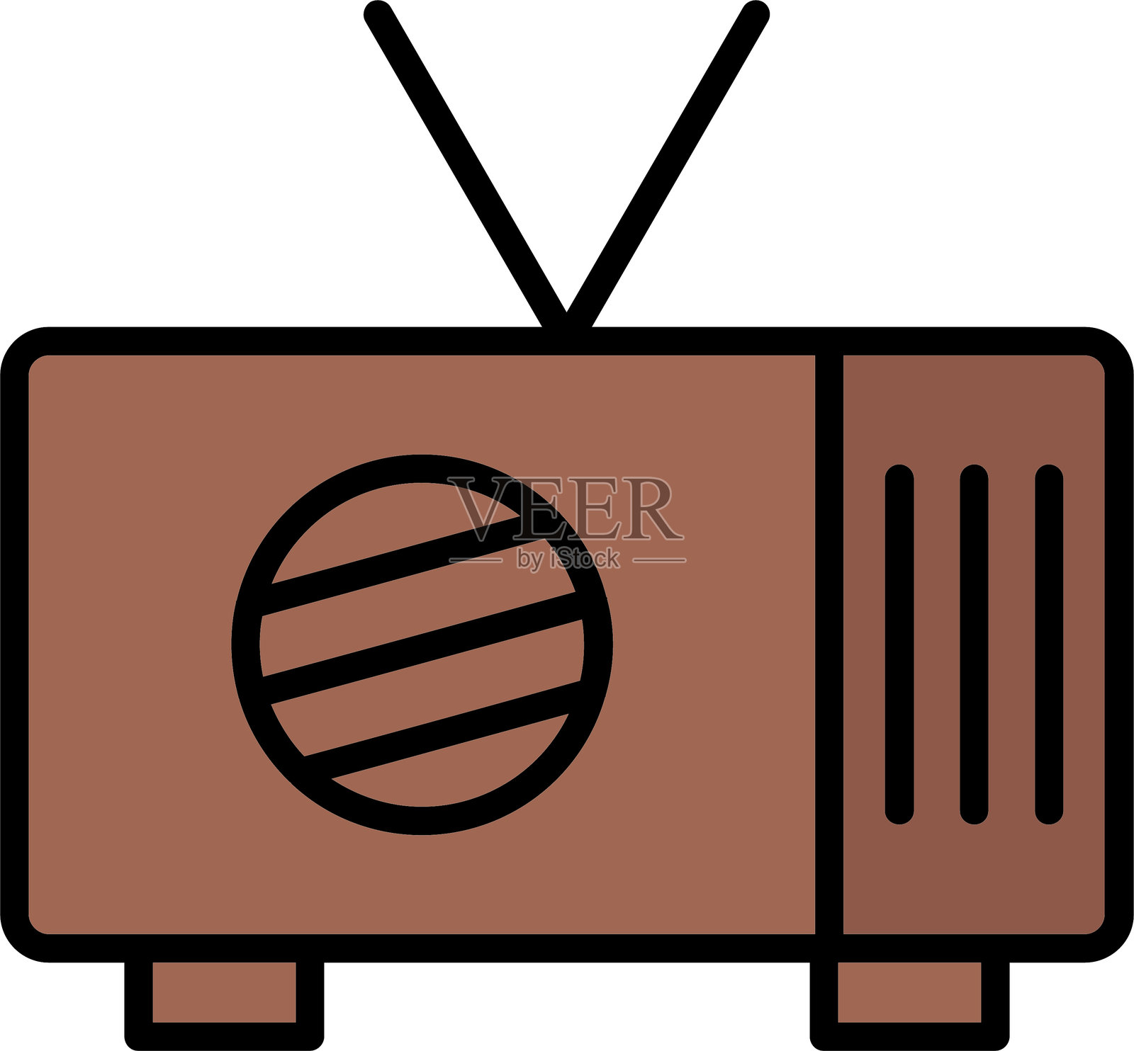 收音机图标插画图片素材