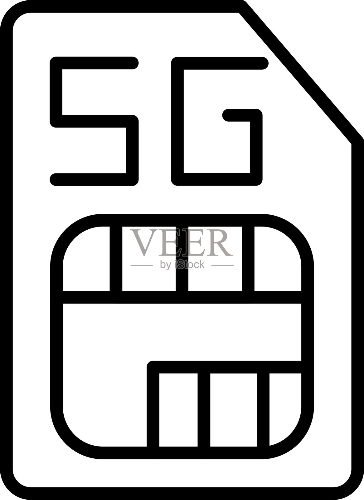 SIM卡图标插画图片素材