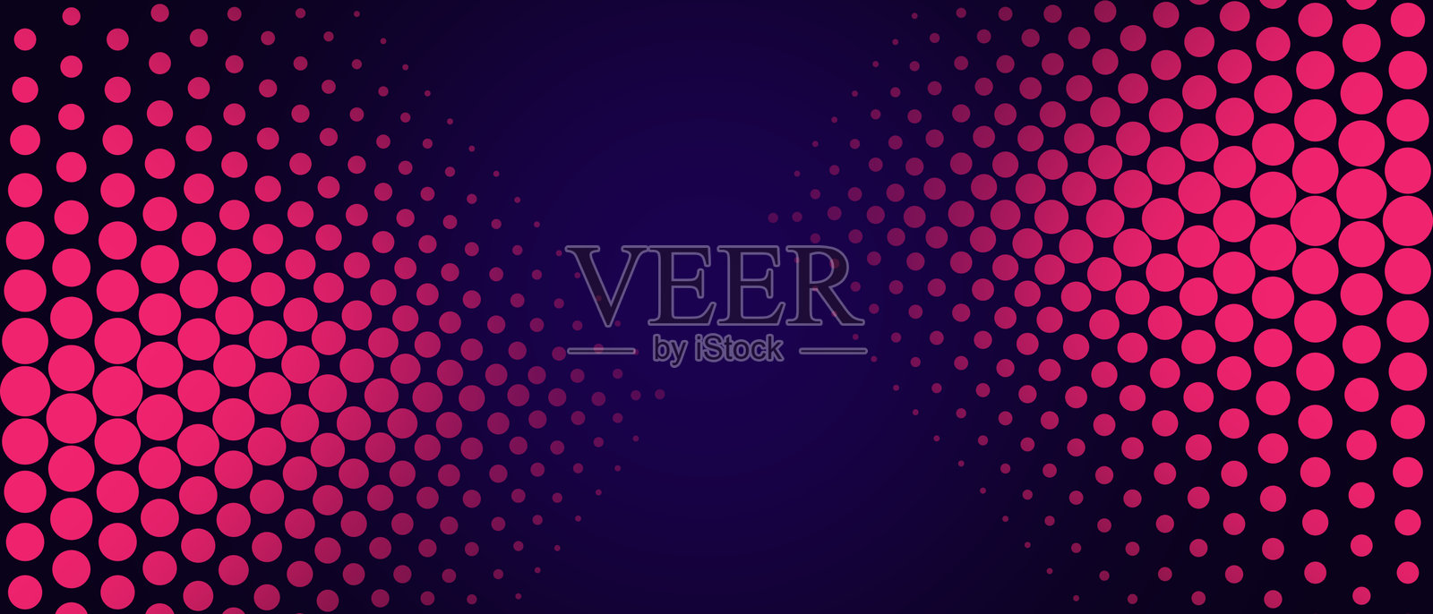 抽象紫色和粉色半色调横幅设计插画图片素材